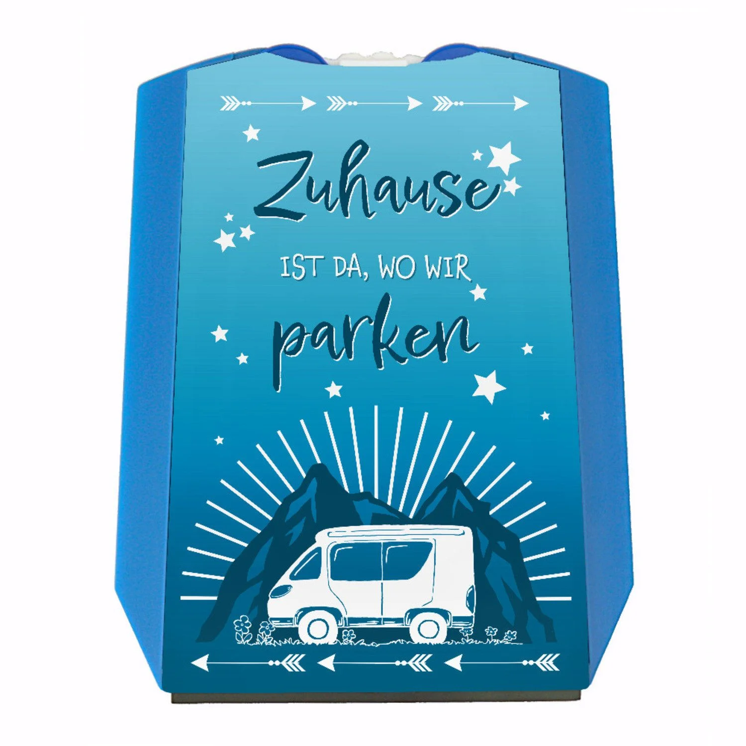 Parkscheibe „Zuhause ist da, wo wir parken“ – Camper, 15×12 cm